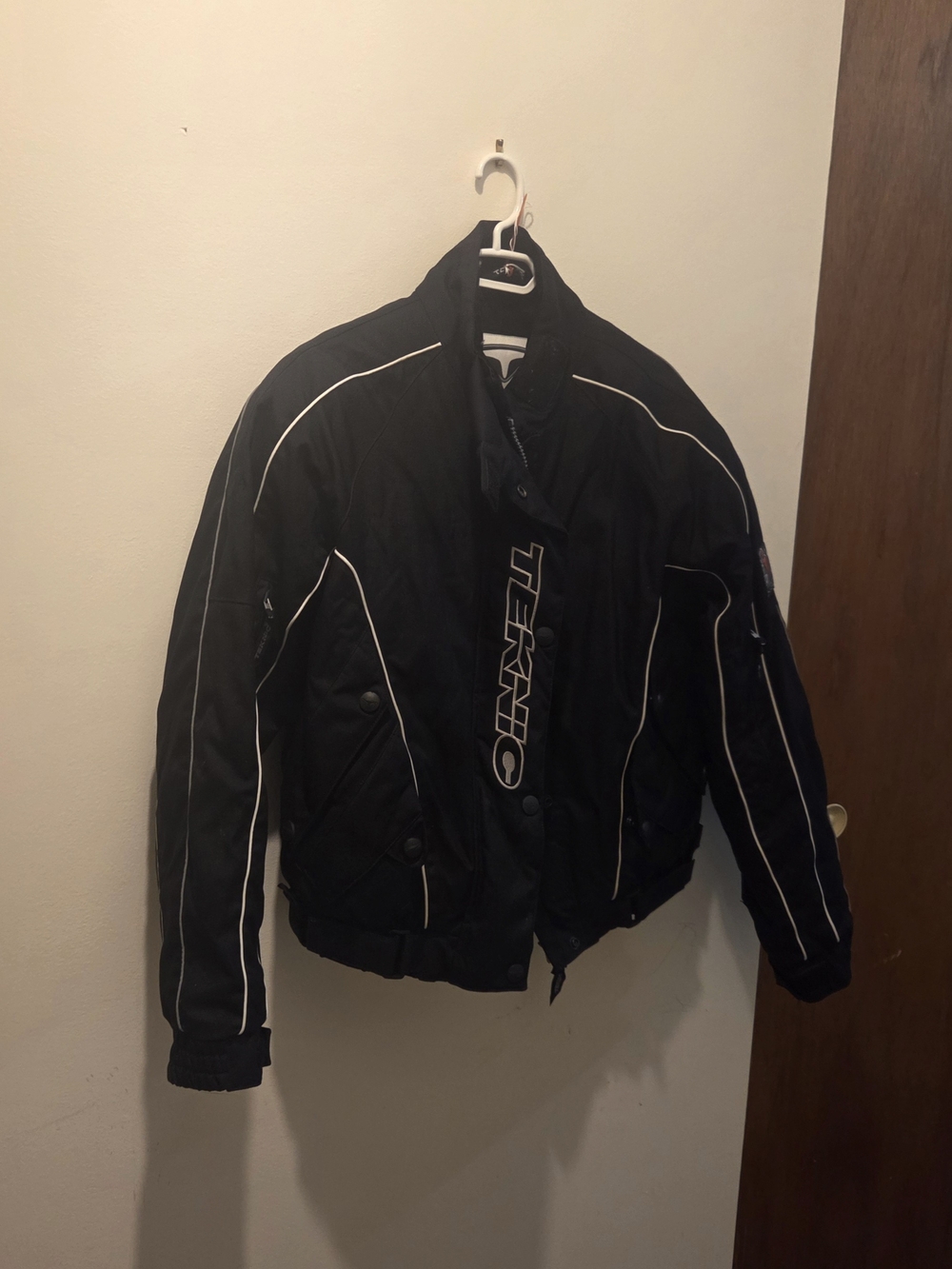 Teknic Hydro Guard Black Motorcycle Riding Jacket Size 12 / 40